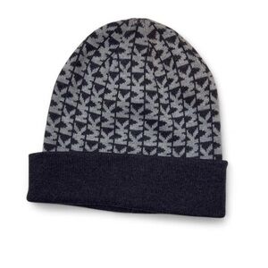 Stylish Black and Gray Michael Kors Beanie